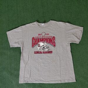 VINTAGE 2010 SEC South Carolina Gamecocks East Divison Champions T Shirt Size XL